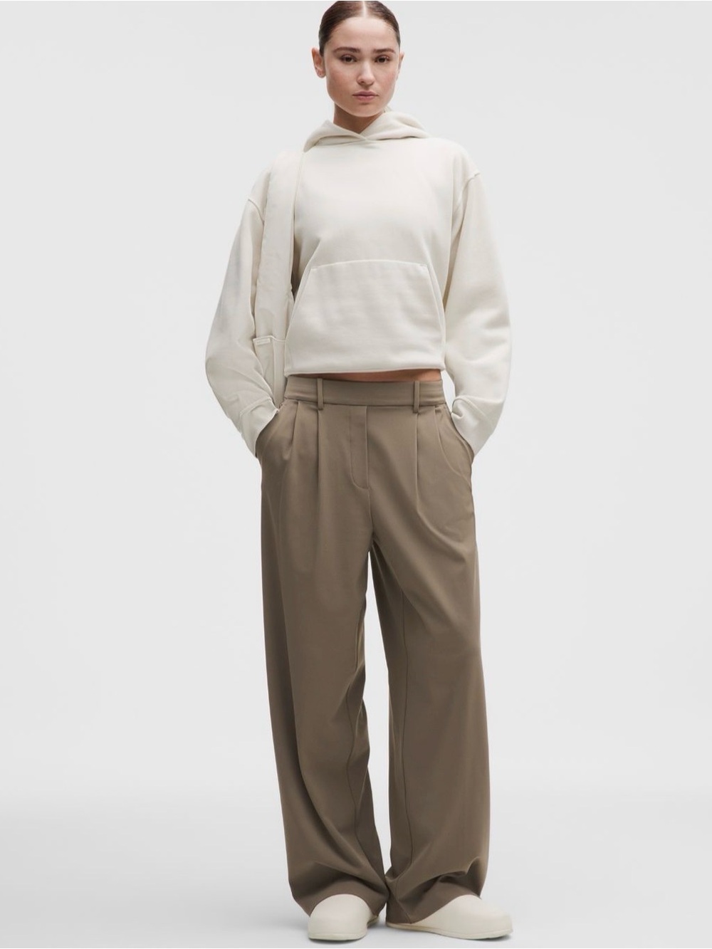 lululemon Daydrift High-Rise Wide-Leg Trouser Short - Nomad - Size S